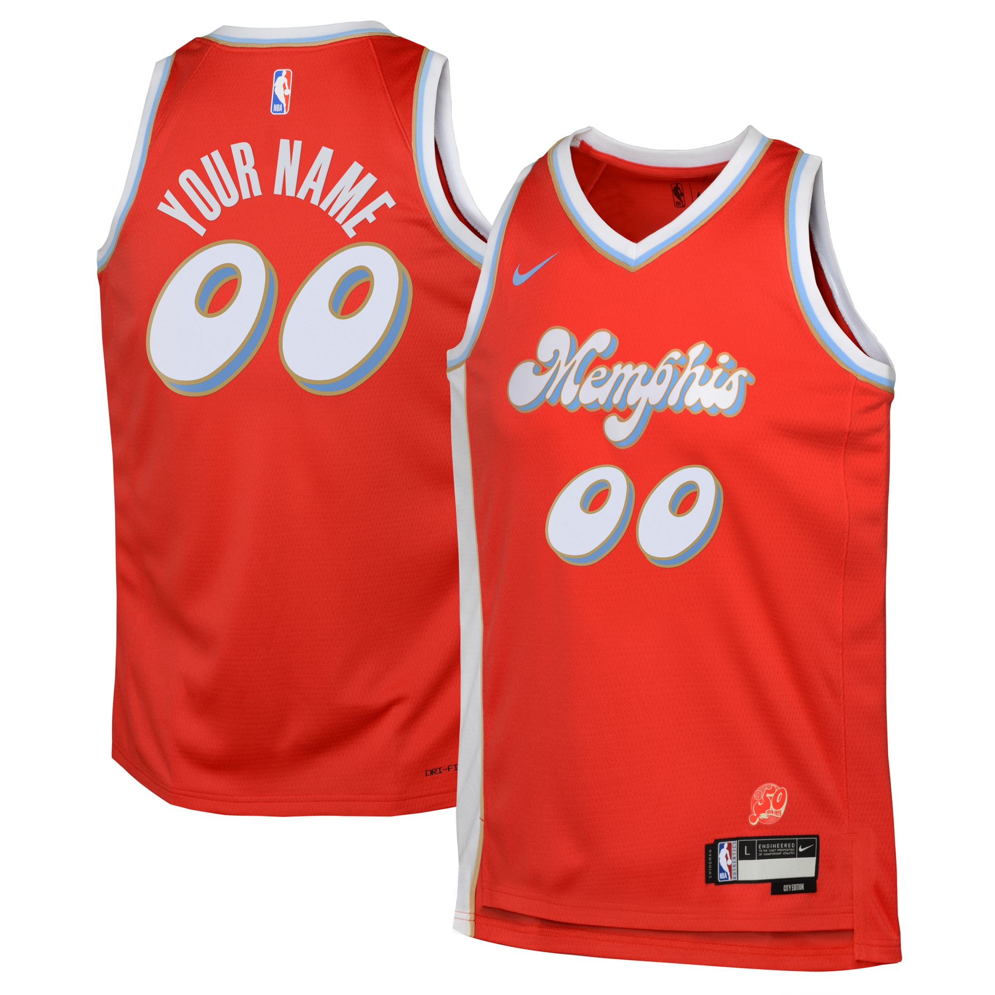 Memphis Grizzlies City Edition Swingman Jersey 2024 - Custom - Youth