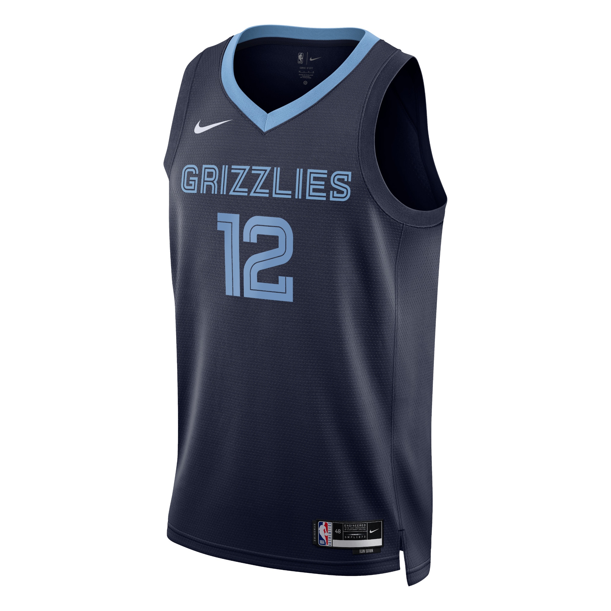 Memphis Grizzlies Icon Edition Swingman Jersey - Navy - Ja Morant - Unisex