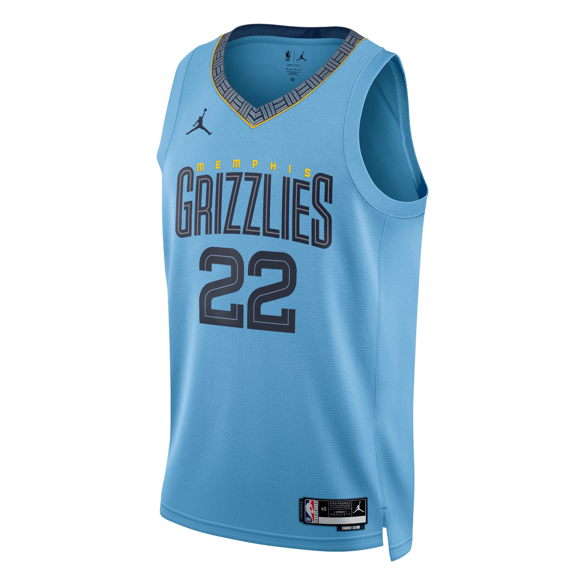 Memphis Grizzlies Jordan Statement Edition Swingman Jersey - Light Blue - Desmond Bane - Unisex