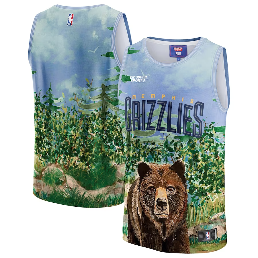 Memphis Grizzlies Nba & Kidsuper Studios Unisex Hometown Jersey - Teal