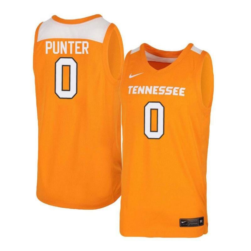 Men 0 Kevin Punter Orange White Elite Tennessee Volunteers Basketball Jersey