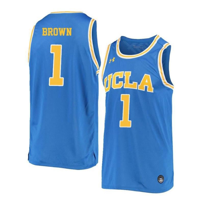 Men 1 Moses Brown Blue Retro Elite Ucla Bruins Basketball Jersey