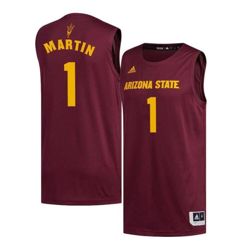 Men 1 Remy Martin Maroon Arizona State Sun Devils Basketball Jersey