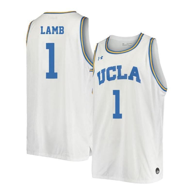 Men 1 Tyler Lamb White Retro Elite Ucla Bruins Basketball Jersey