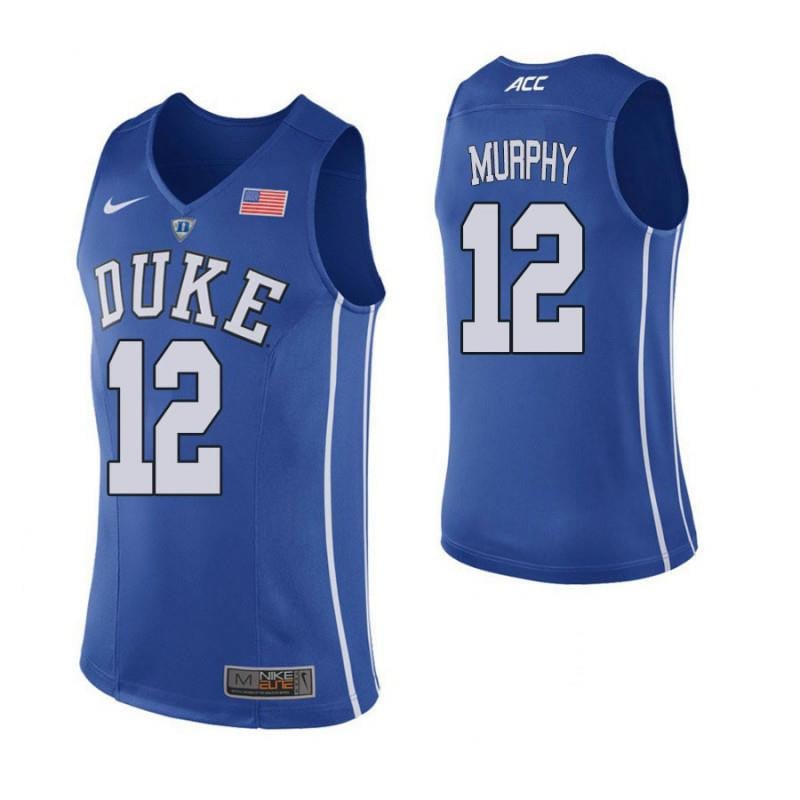 Men 12 Alex Murphy Blue Elite Duke Blue Devils Basketball Jersey