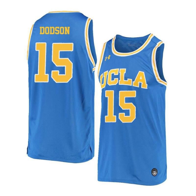 Men 15 Armani Dodson Blue Retro Elite Ucla Bruins Basketball Jersey
