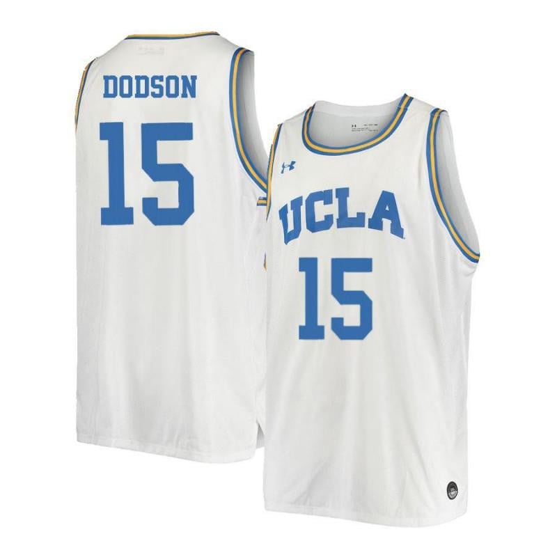 Men 15 Armani Dodson White Retro Elite Ucla Bruins Basketball Jersey