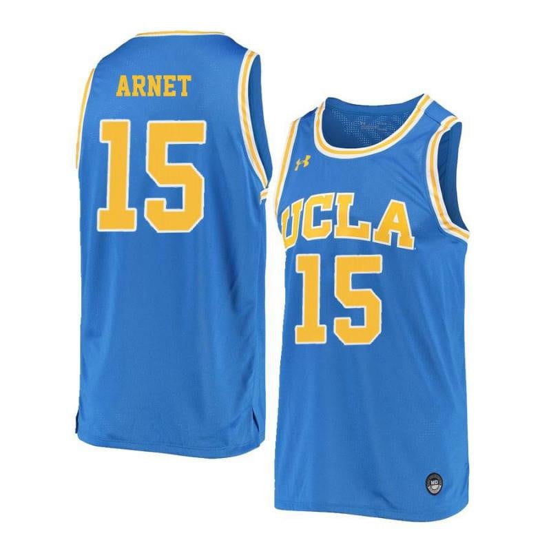 Men 15 Blake Arnet Blue Retro Elite Ucla Bruins Basketball Jersey