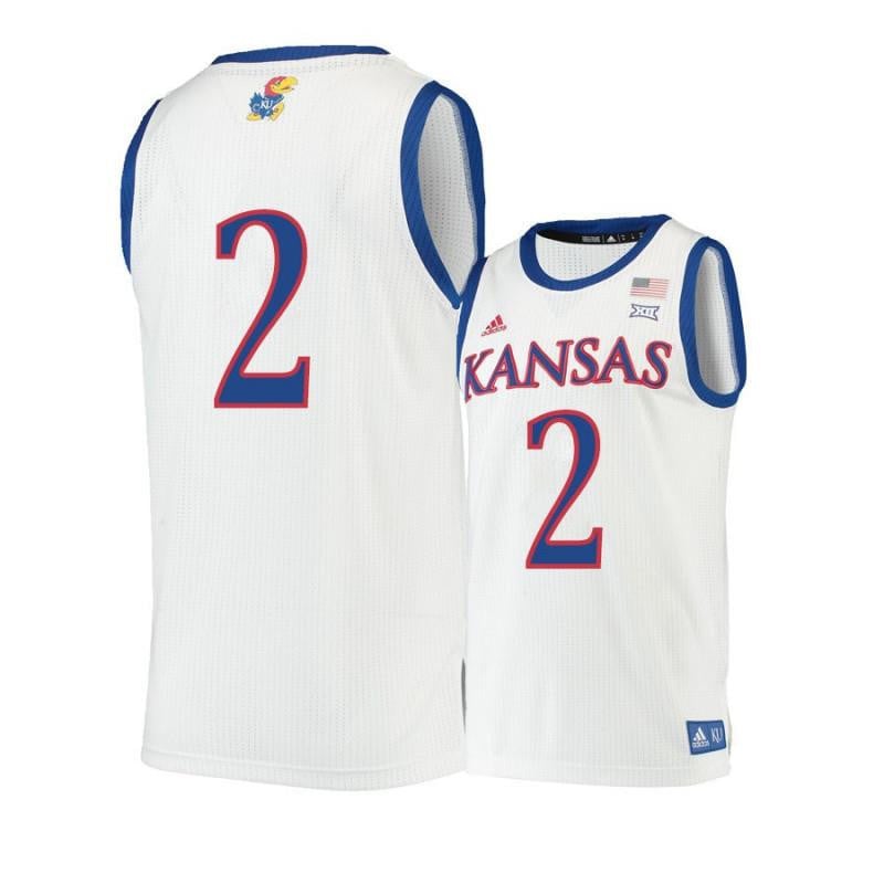 Men 2 Charlie Moore Beige Kansas Jayhawks Basketball Jersey