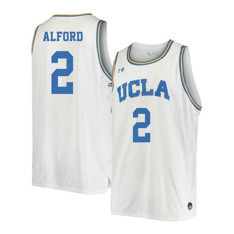 Men 2 Kory Alford White Retro Elite Ucla Bruins Basketball Jersey