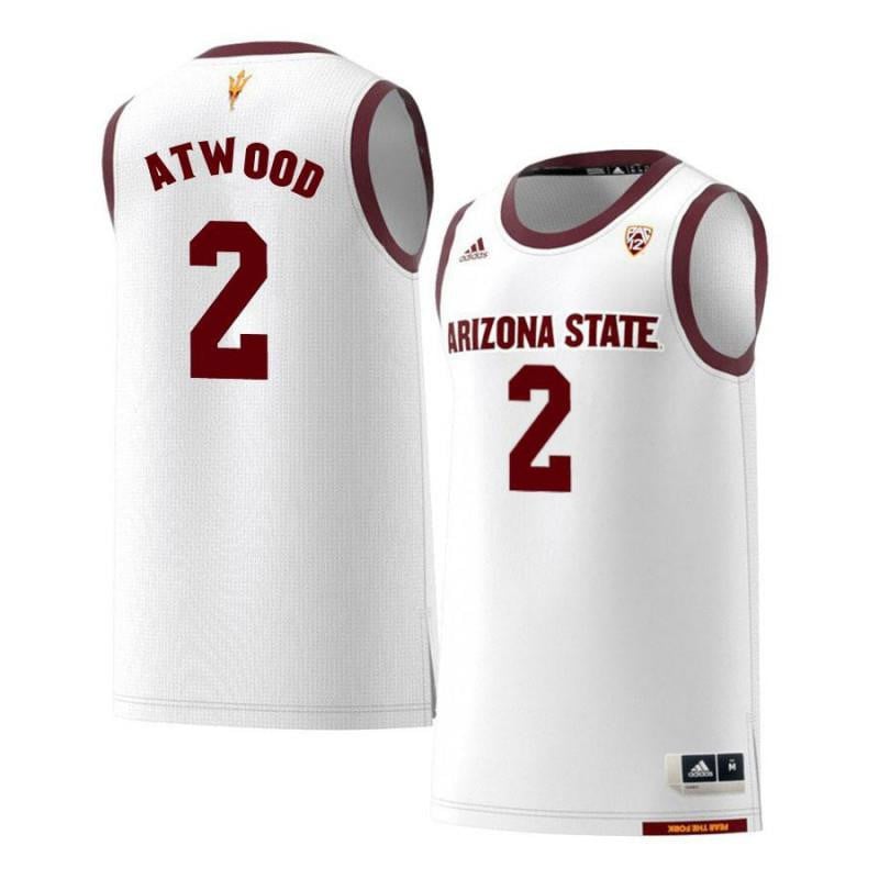 Men 2 Willie Atwood White Retro Arizona State Sun Devils Basketball Jersey
