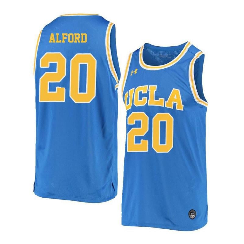 Men 20 Bryce Alford Blue Retro Elite Ucla Bruins Basketball Jersey