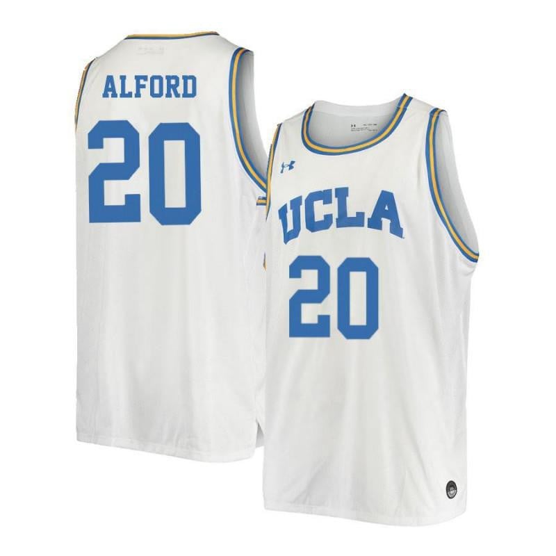 Men 20 Bryce Alford White Retro Elite Ucla Bruins Basketball Jersey