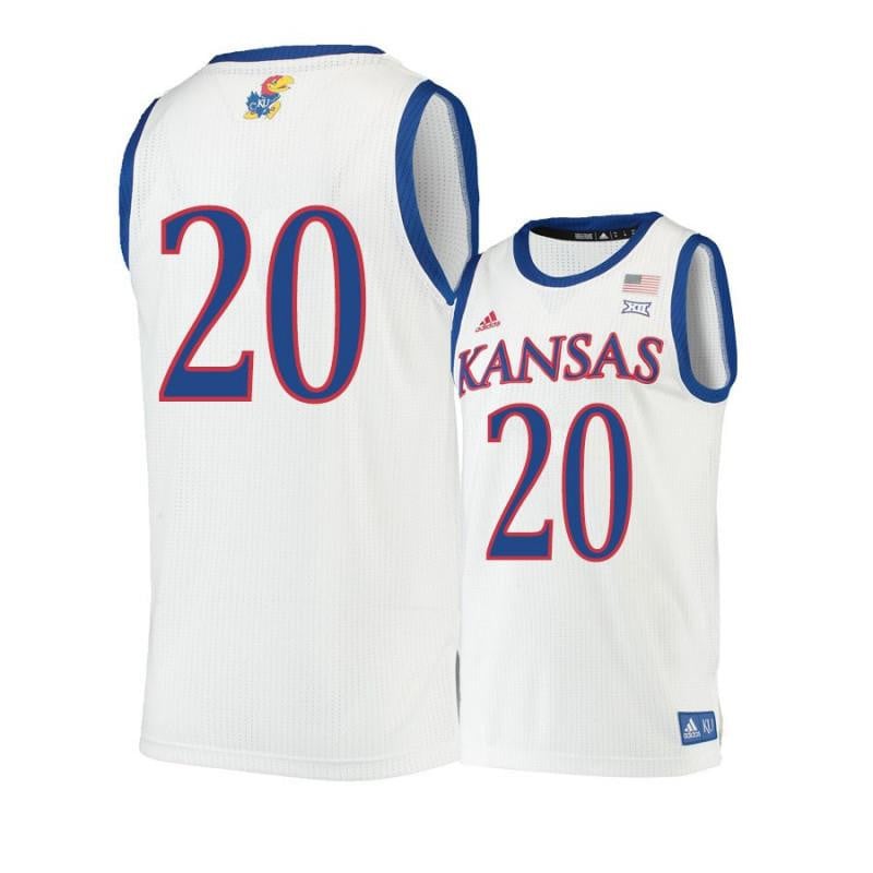 Men 20 Michael Jankovich Beige Kansas Jayhawks Basketball Jersey