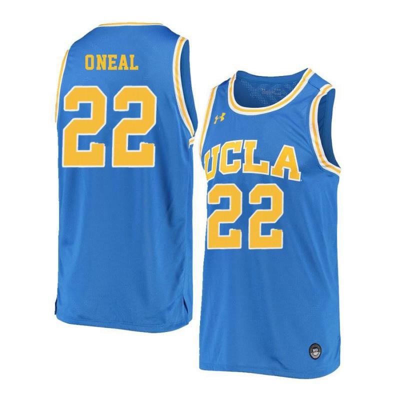 Men 22 Shareef Oneal Blue Retro Elite Ucla Bruins Basketball Jersey