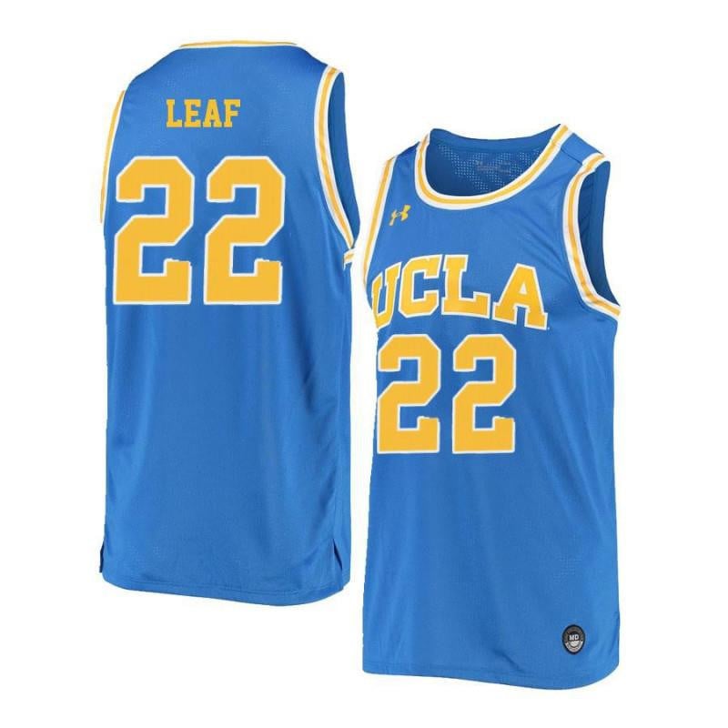 Men 22 Tj Leaf Blue Retro Elite Ucla Bruins Basketball Jersey