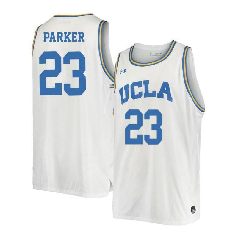Men 23 Tony Parker White Retro Elite Ucla Bruins Basketball Jersey