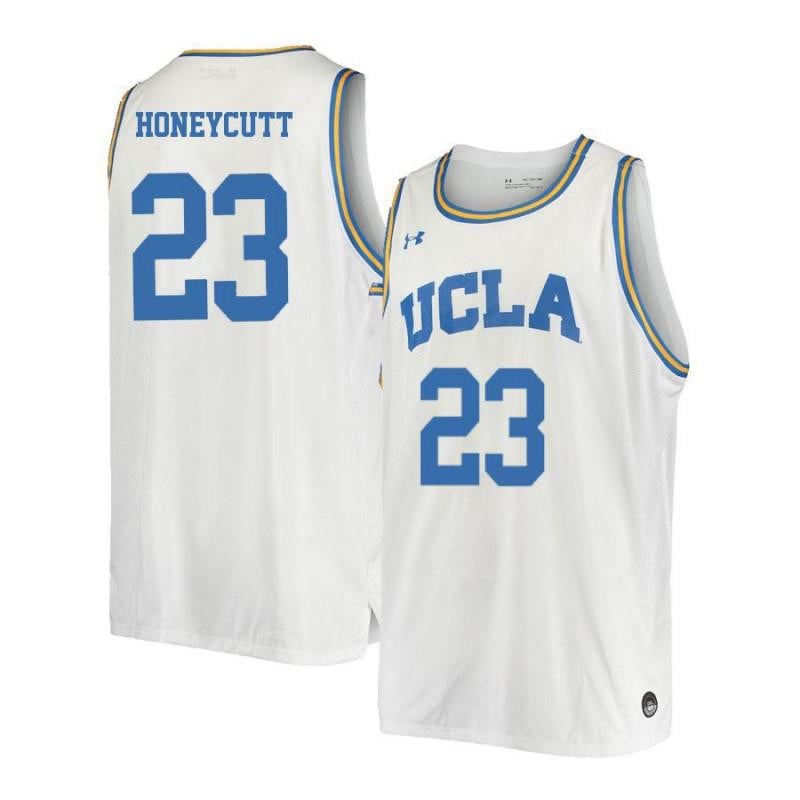 Men 23 Tyler Honeycutt White Retro Elite Ucla Bruins Basketball Jersey