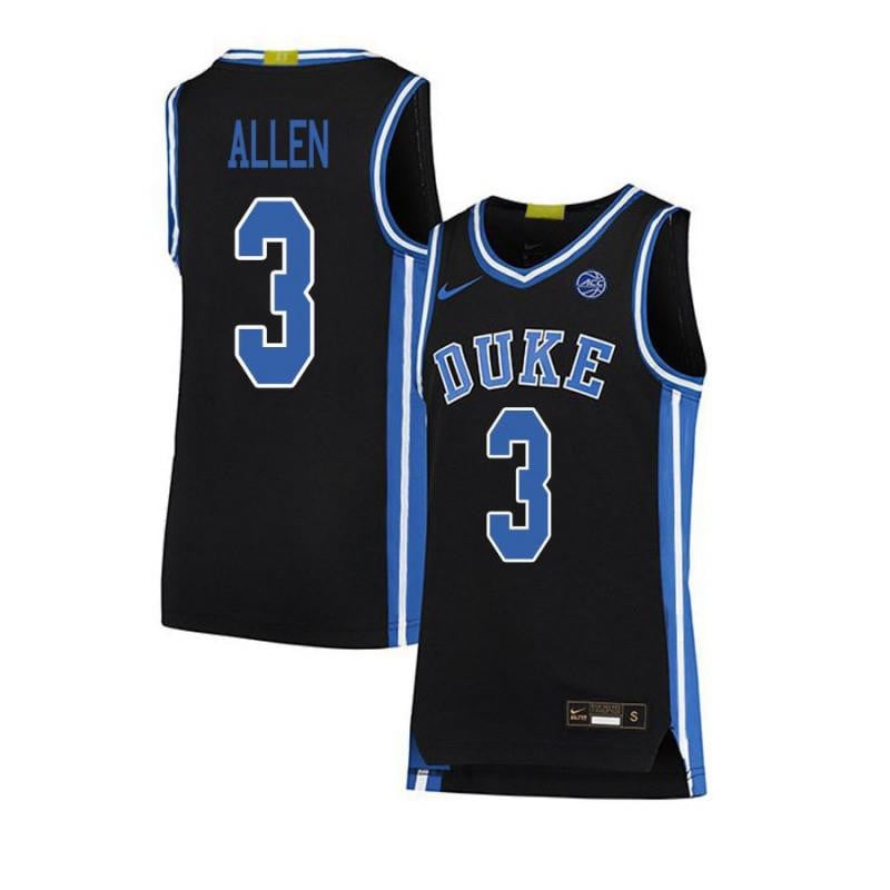 Men 3 Grayson Allen Black Elite Duke Blue Devils Basketball Jersey