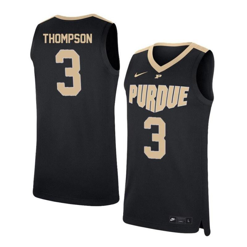 Men 3 Pj Thompson Black Elite Purdue Boilermakers Basketball Jersey