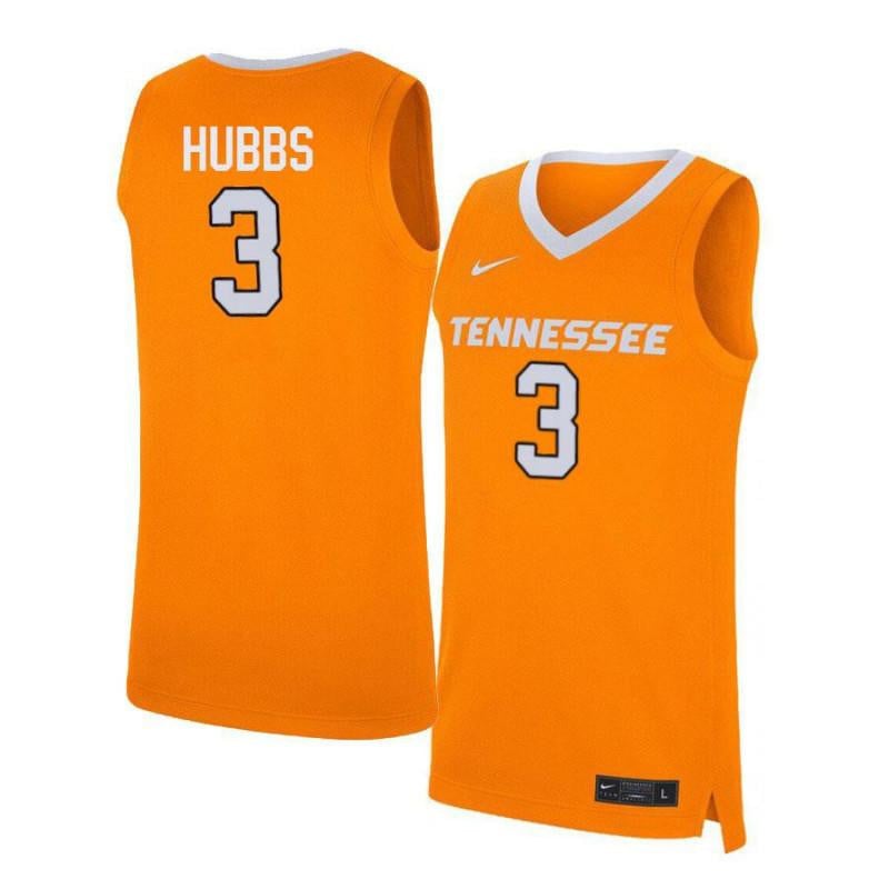 Men 3 Robert Hubbs Orange Elite Tennessee Volunteers Basketball Jersey