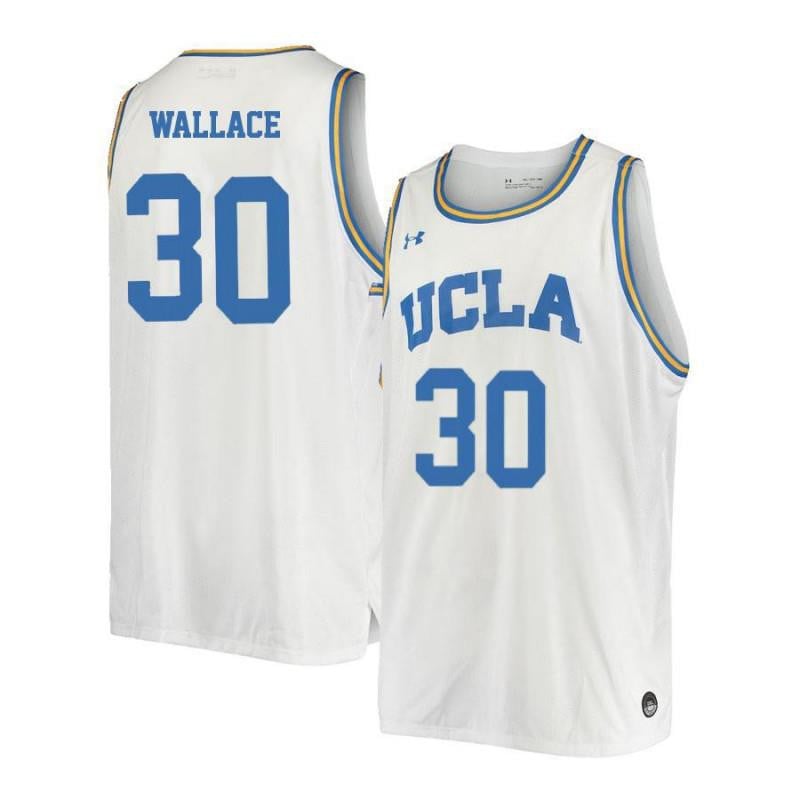 Men 30 Joseph Wallace White Retro Elite Ucla Bruins Basketball Jersey