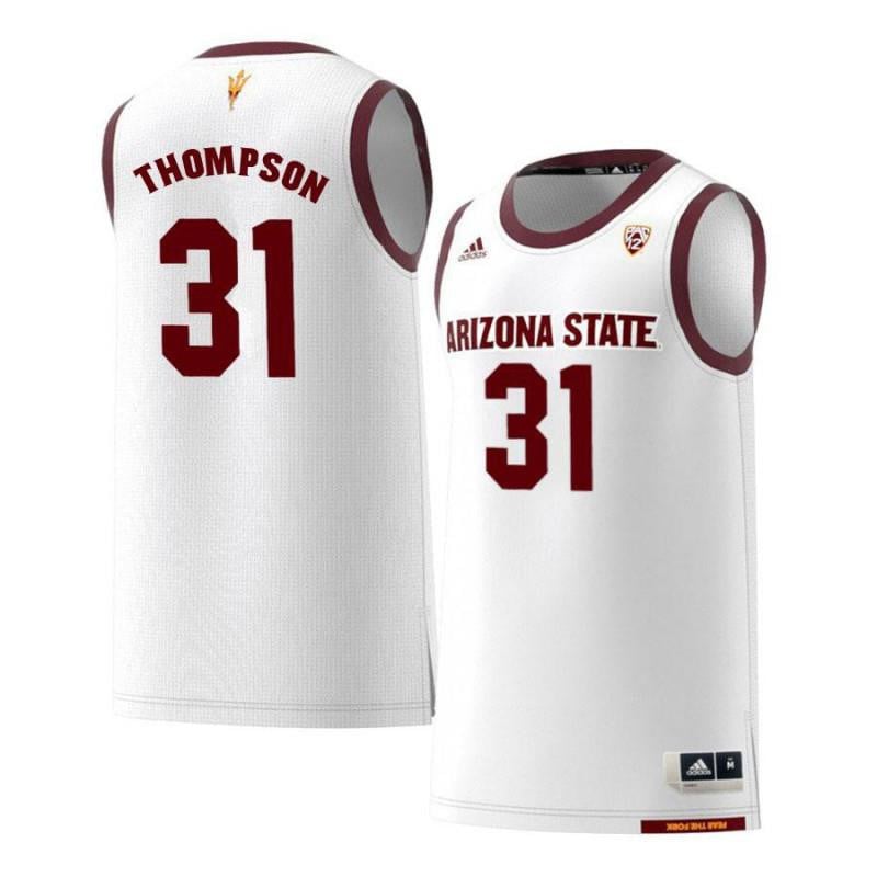 Men 31 Trev Thompson White Retro Arizona State Sun Devils Basketball Jersey