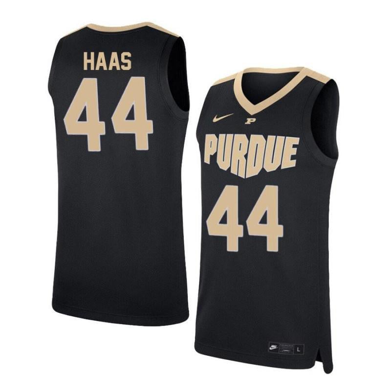 Men 44 Isaac Haas Black Elite Purdue Boilermakers Basketball Jersey