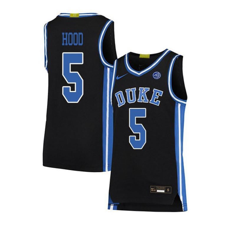 Men 5 Rodney Hood Black Elite Duke Blue Devils Basketball Jersey
