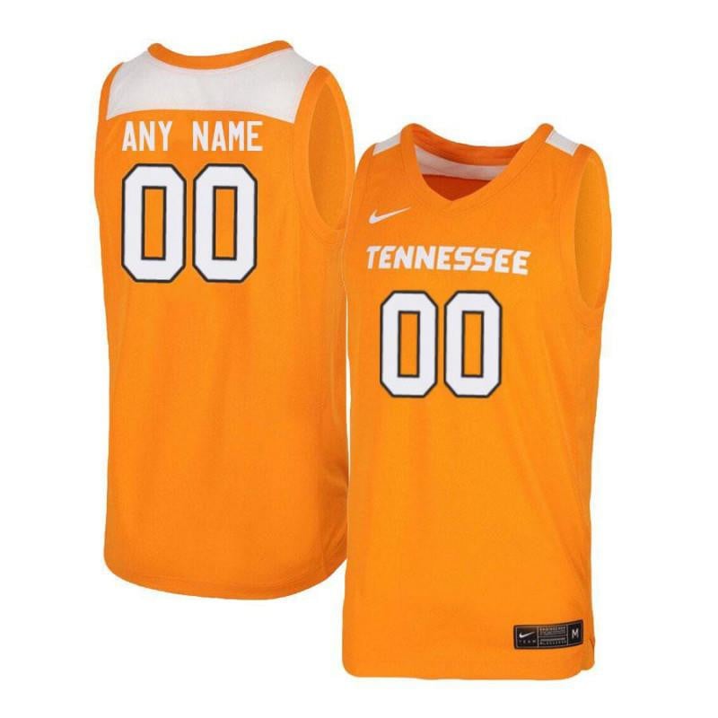 Men Elite Orange White Tennessee Volunteers Custom Basketball Jersey