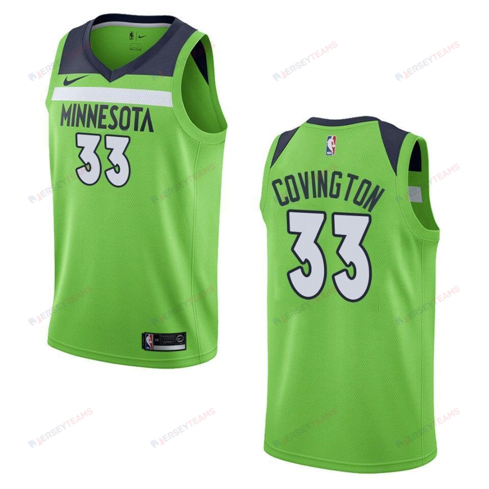 Men Minnesota Timberwolves 33 Robert Covington Statement Swingman Jersey - Green