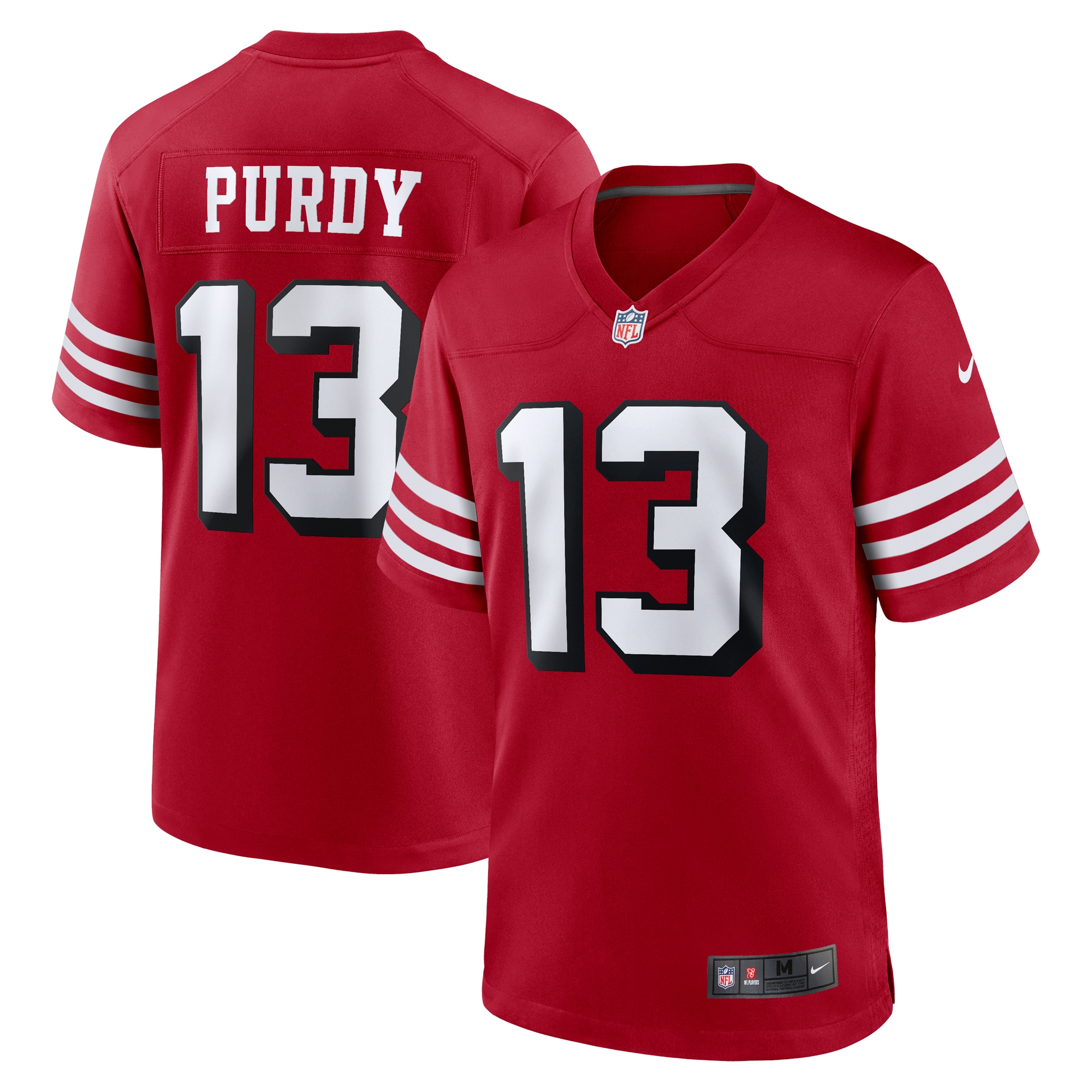 Men San Francisco 49ers Brock Purdy Scarlet Alternate Game Player Jersey Js3200