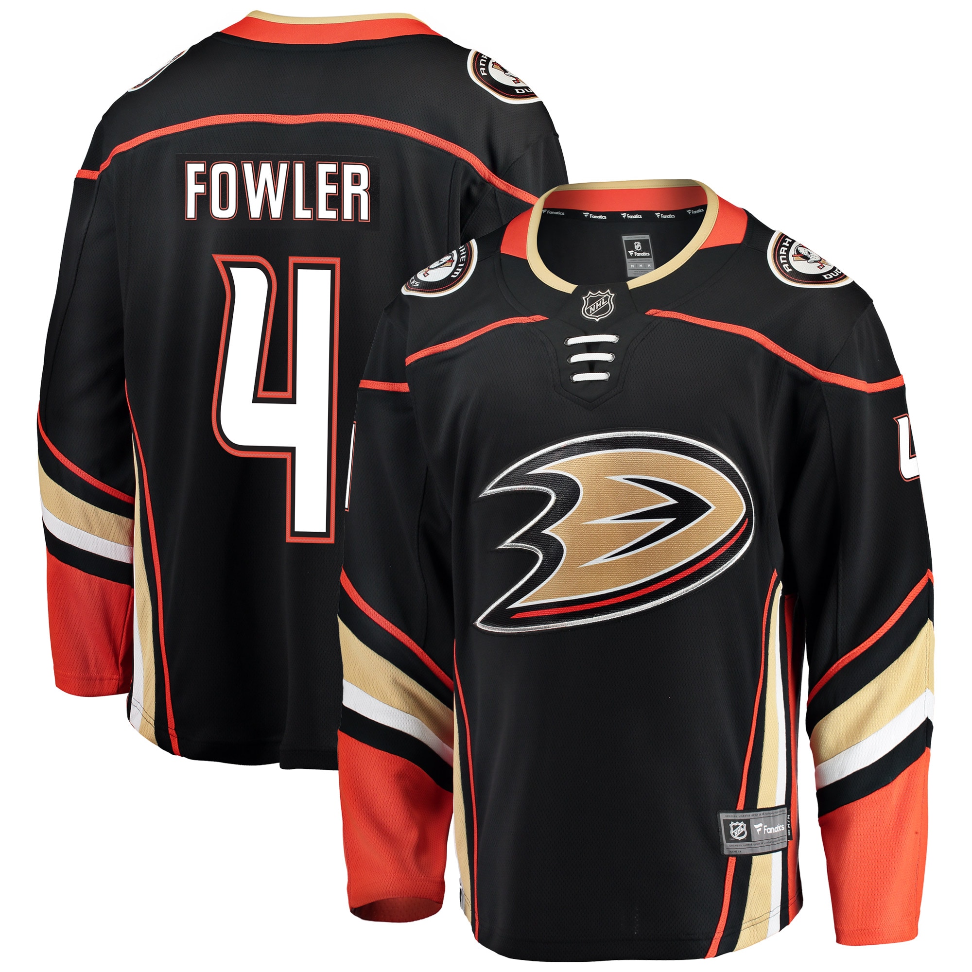 Men's Anaheim Ducks Cam Fowler Black Breakaway Player Jersey