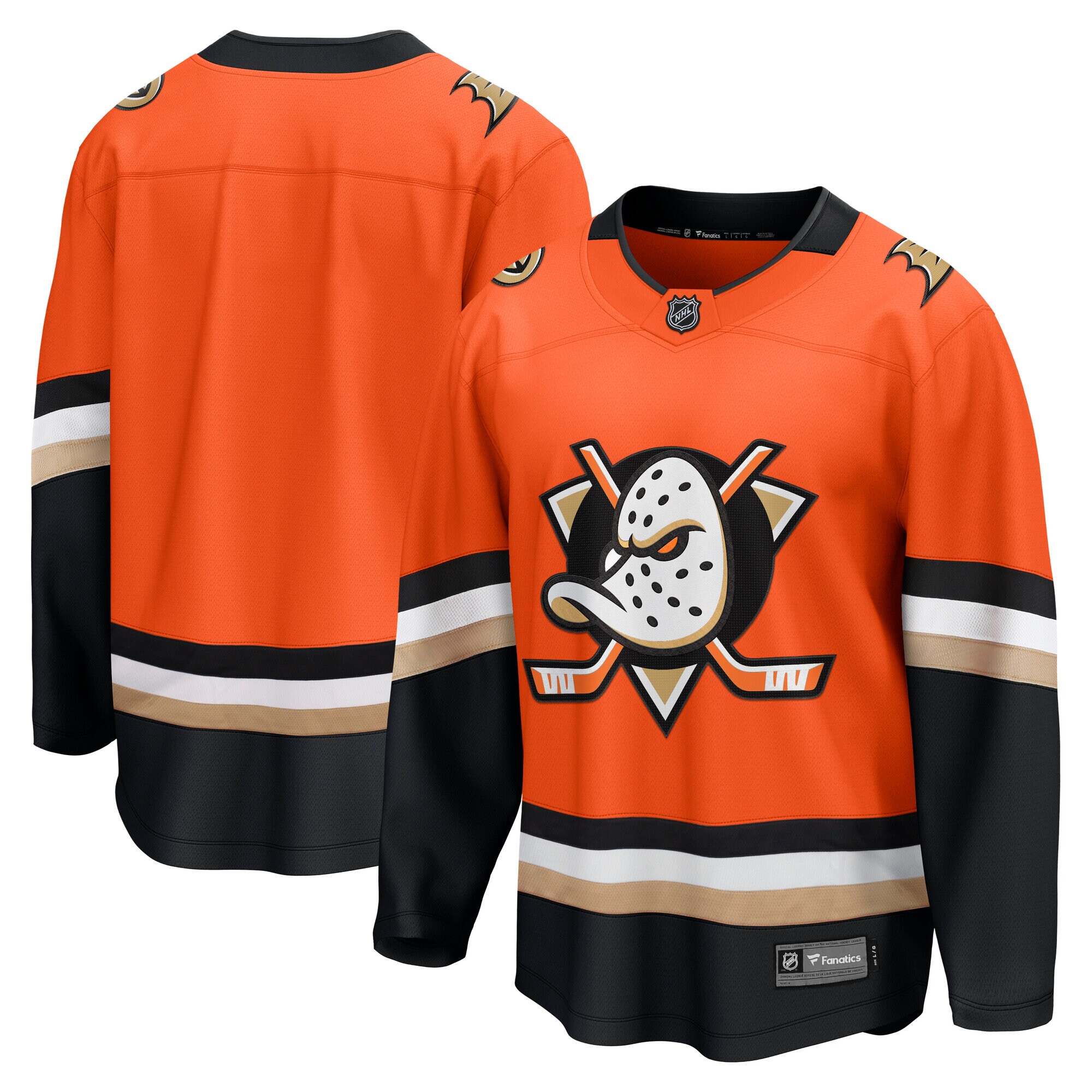 Men's Anaheim Ducks Orange Home Breakaway Jersey
