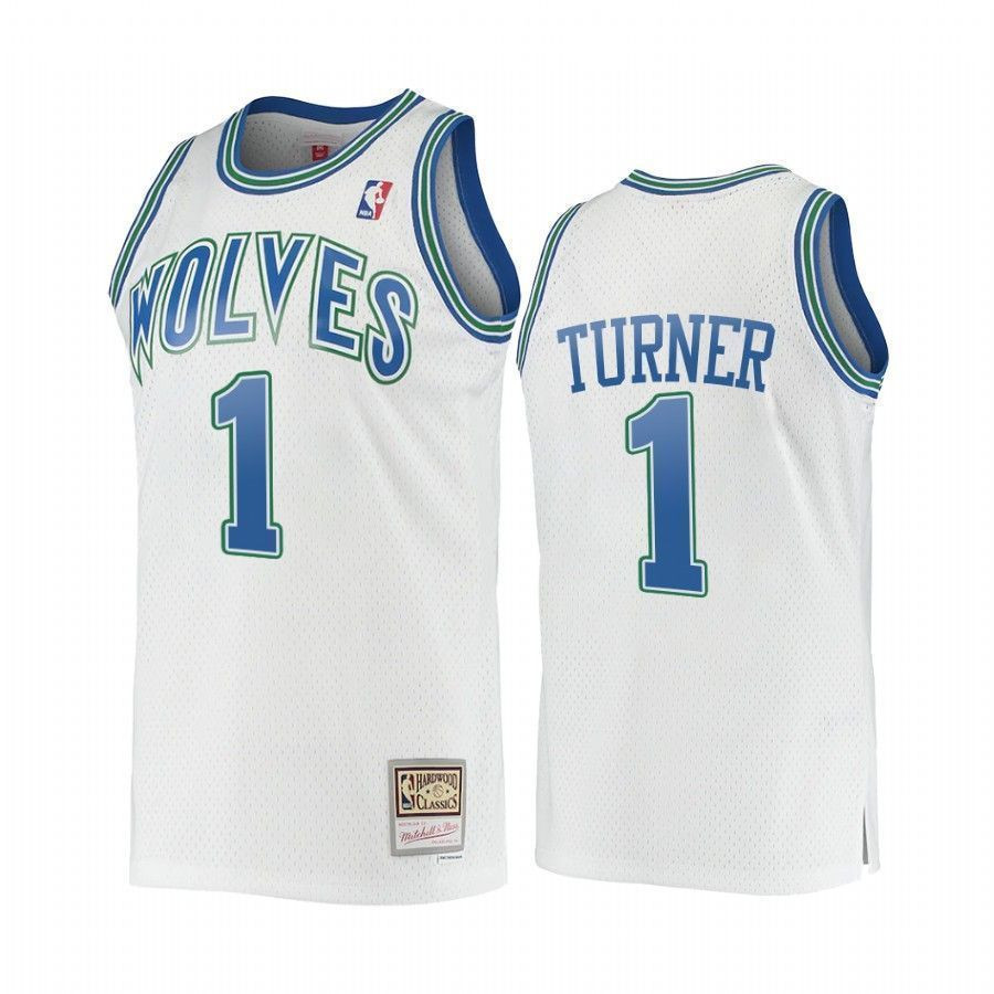 Men's Anthony Edwards 1 Minnesota Timberwolves Hardwood Classics Jersey White
