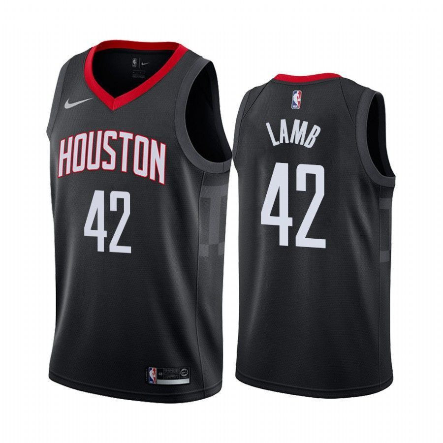 Men's Anthony Lamb Houston Rockets Statet Edition Black 42 Jersey