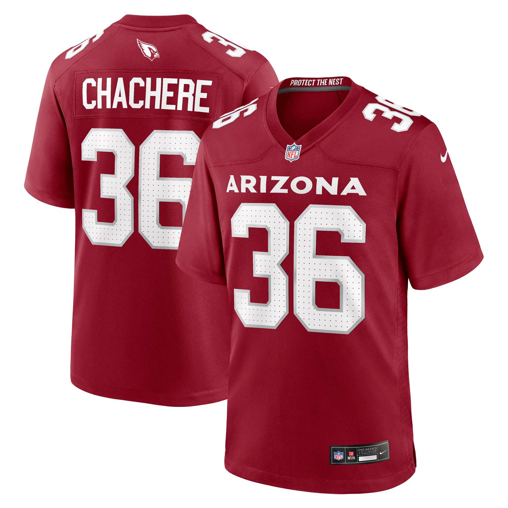 Men's Arizona Cardinals Andre Chachere Cardinal Team Game Jersey Js9653