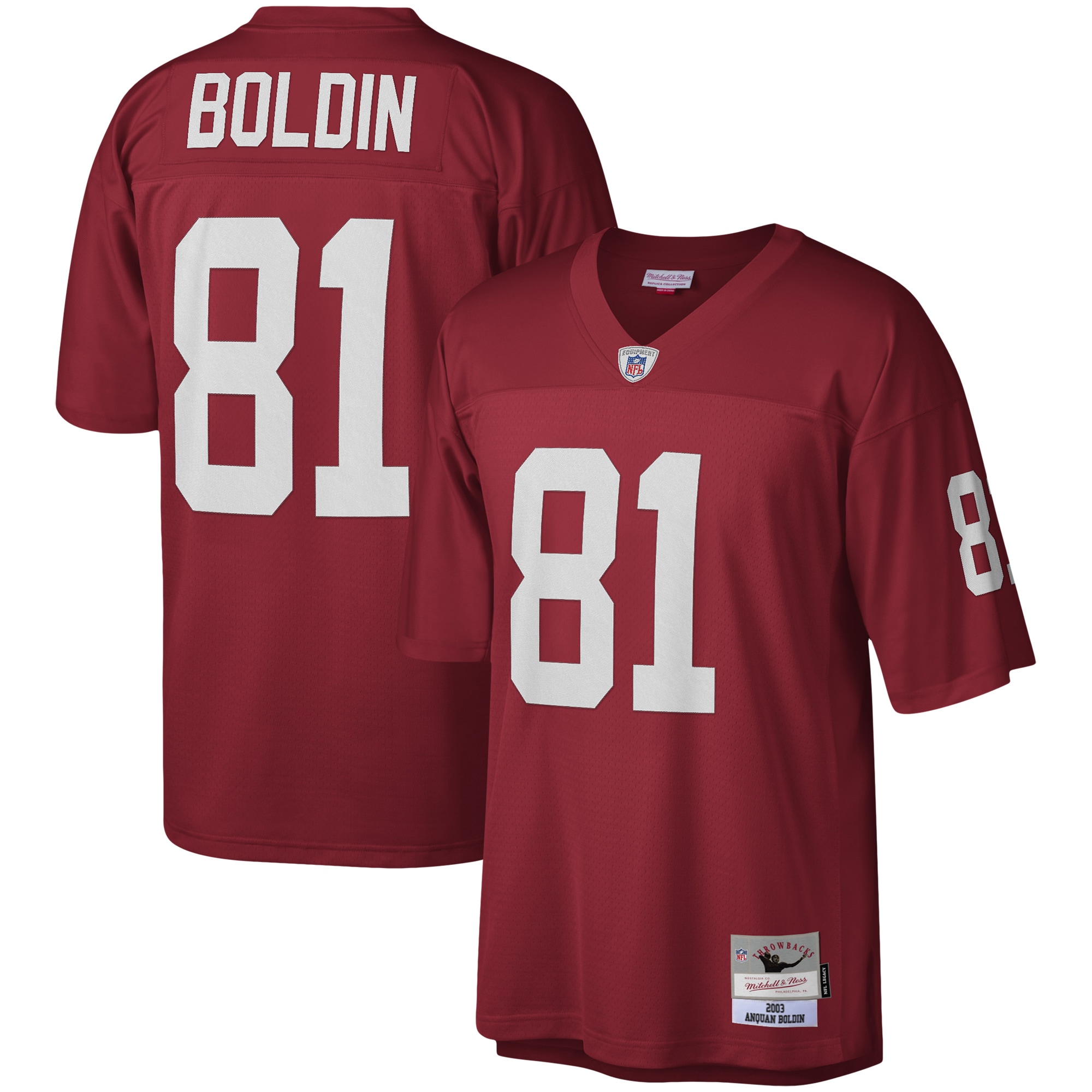 Men's Arizona Cardinals Anquan Boldin Mitchell & Ness Cardinal Legacy Jersey Js9527