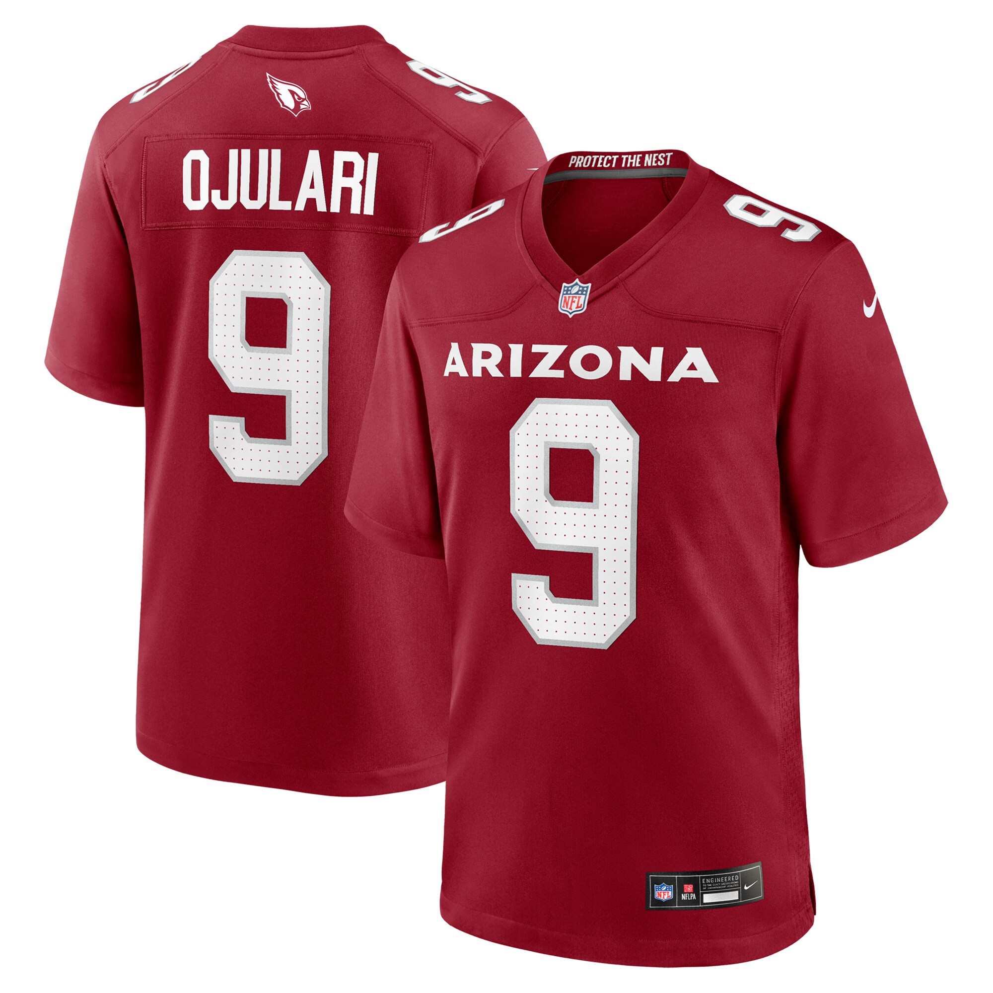 Men's Arizona Cardinals Bj Ojulari Cardinal Team Game Jersey Js3042