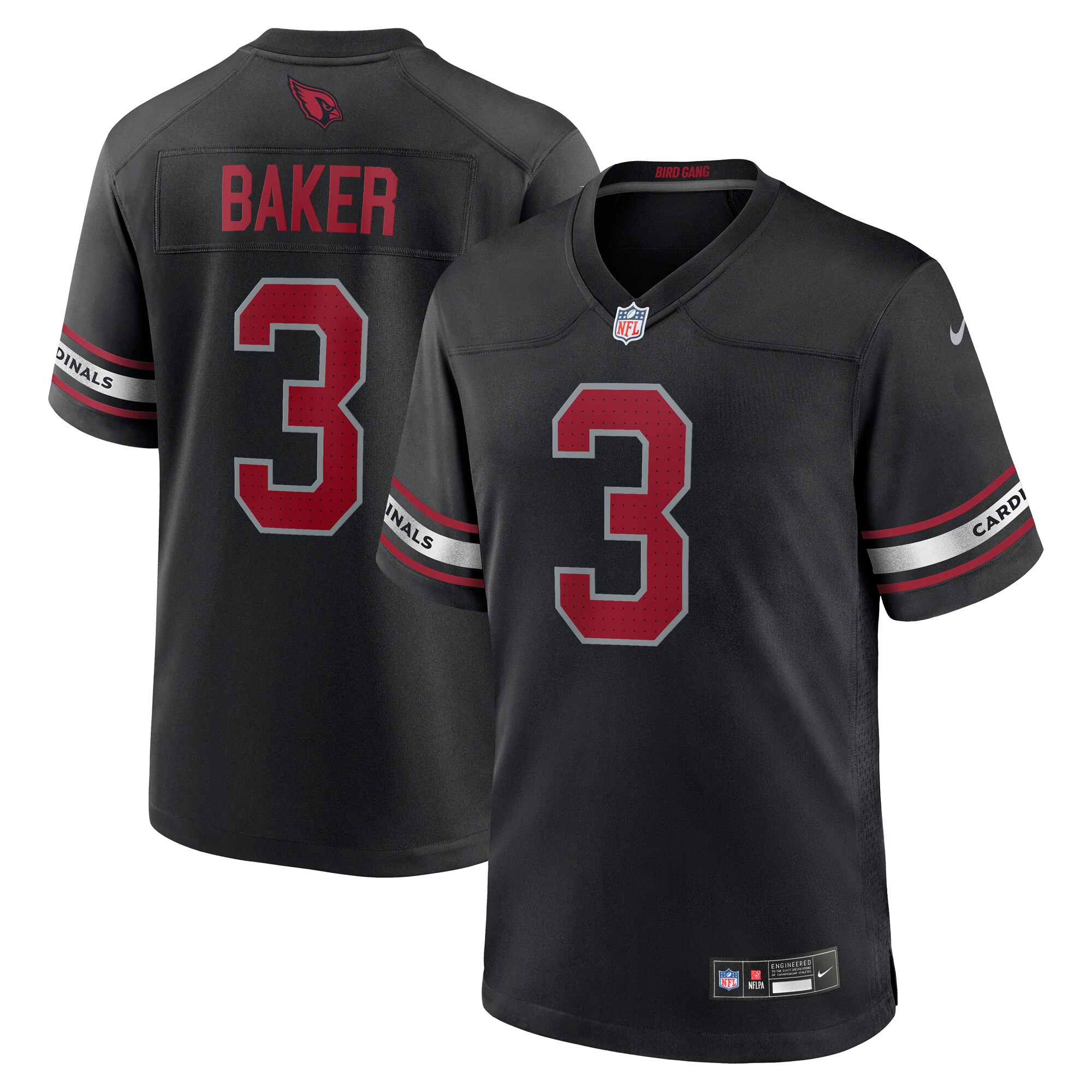 Men's Arizona Cardinals Budda Baker Black Game Jersey Js1366