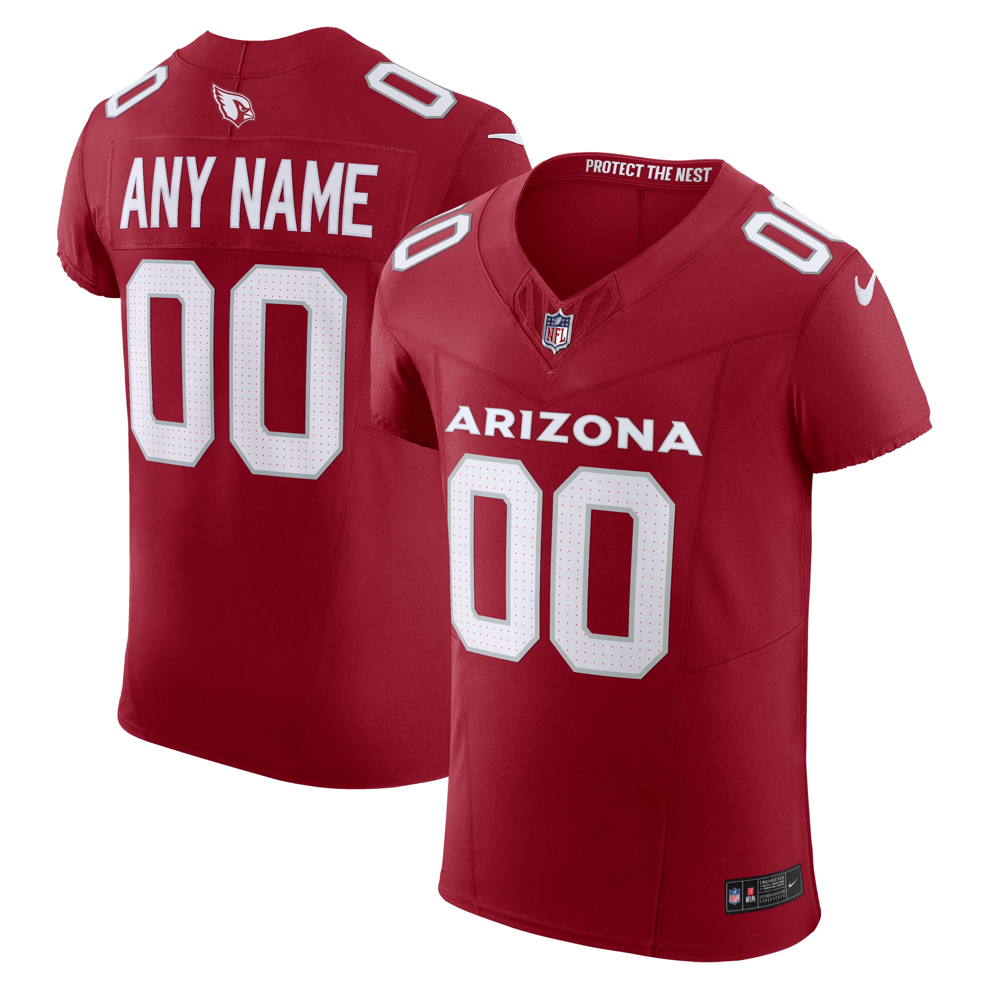 Men's Arizona Cardinals Cardinal Vapor F.u.s.e. Elite Custom Jersey Js5584