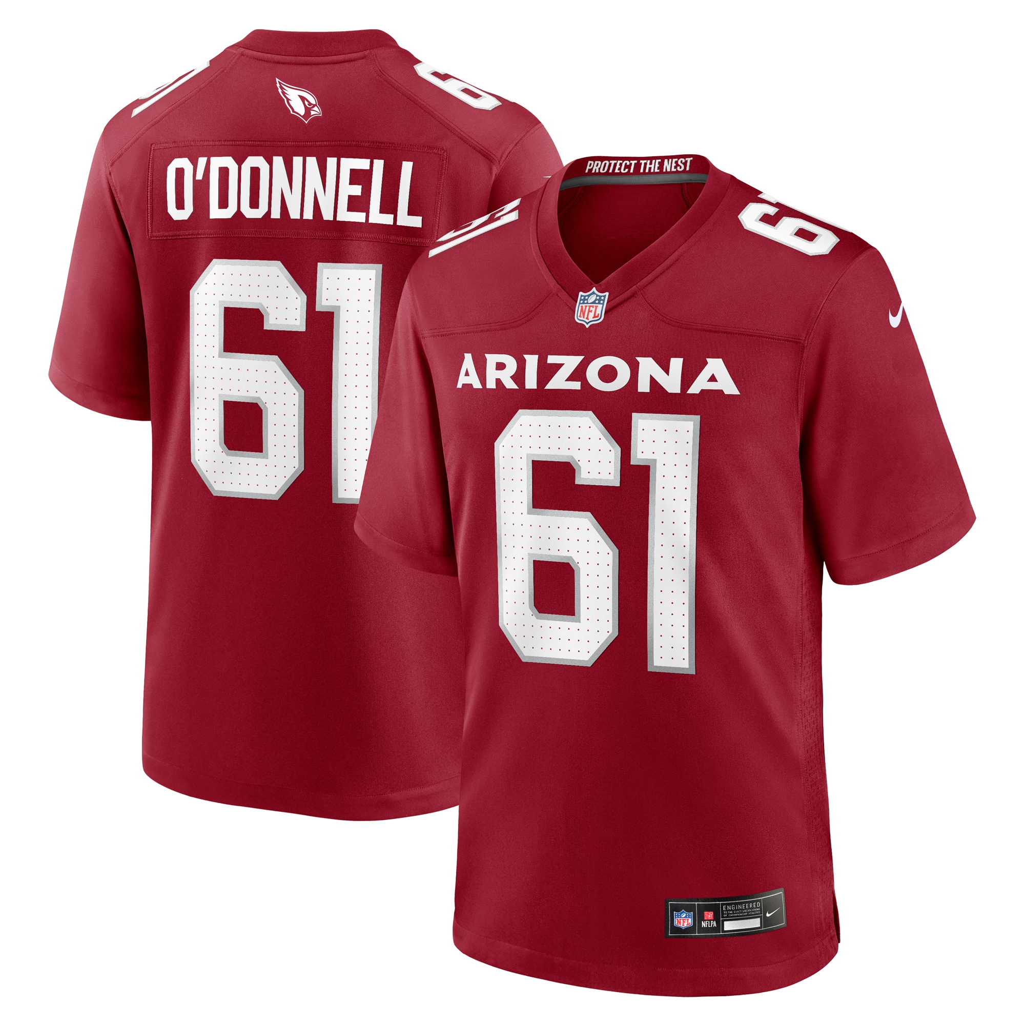 Men's Arizona Cardinals Carter O'donnell Cardinal Team Game Jersey Js2116