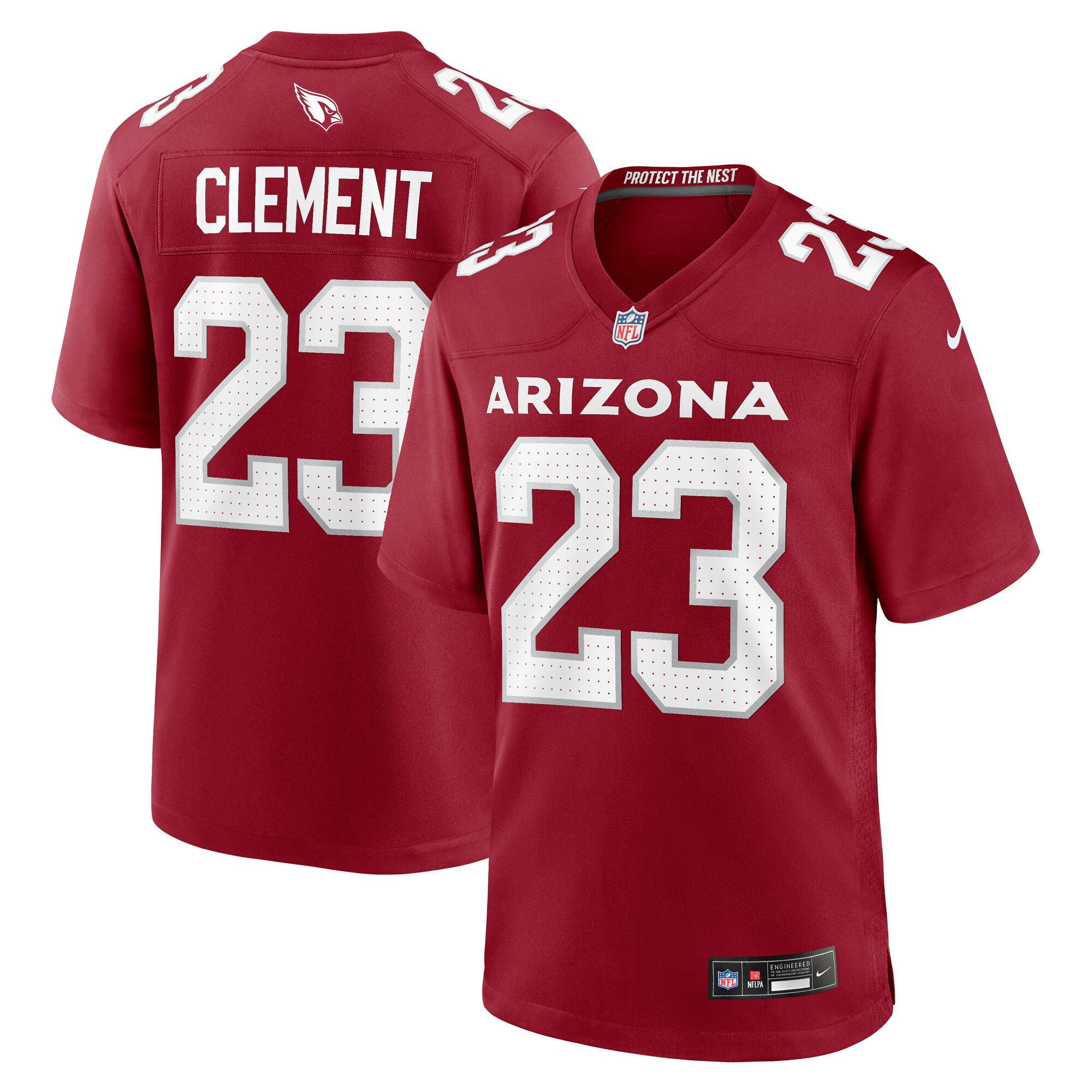 Men's Arizona Cardinals Corey Clement Cardinal Team Game Jersey Js2146