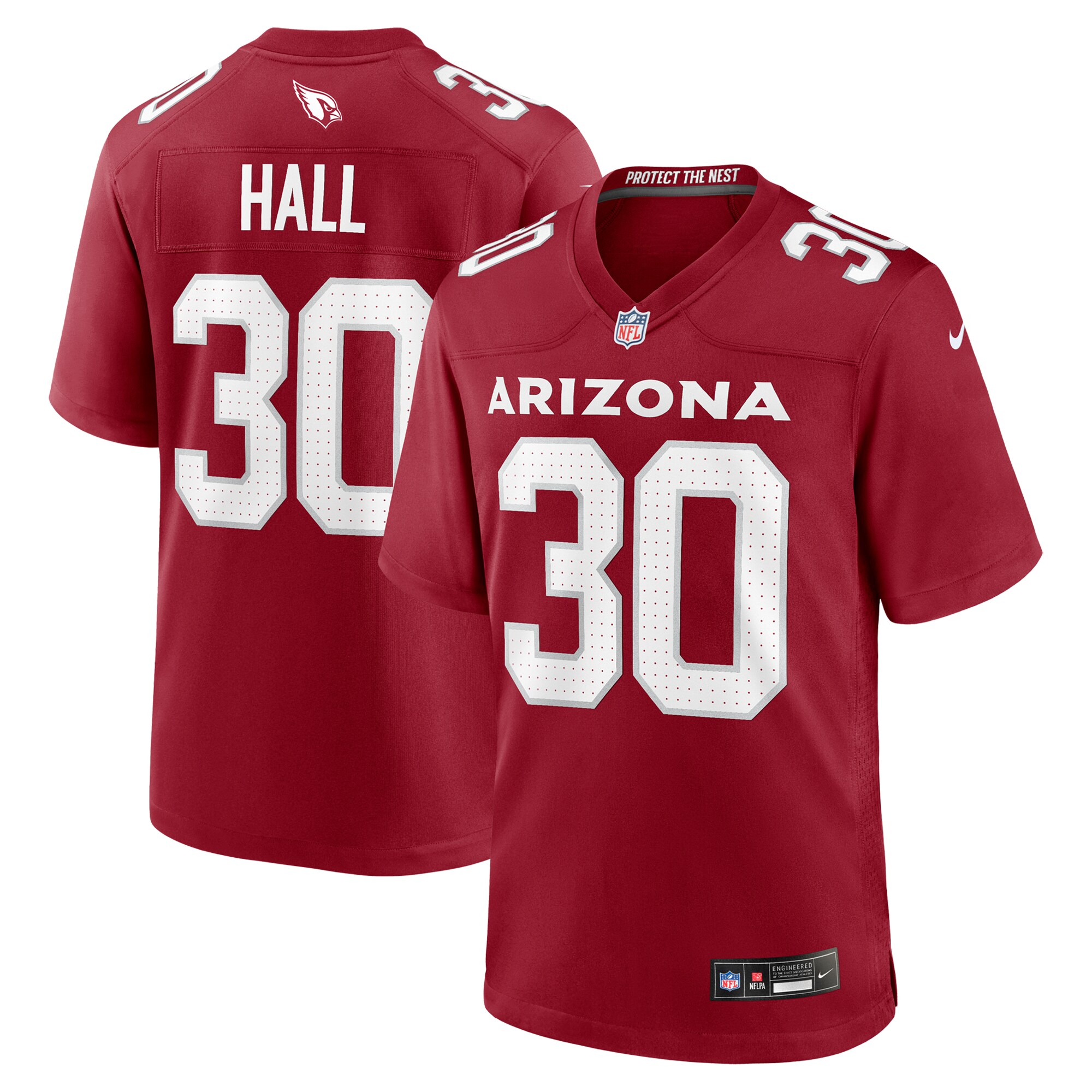 Men's Arizona Cardinals Darren Hall Cardinal Team Game Jersey Js6901