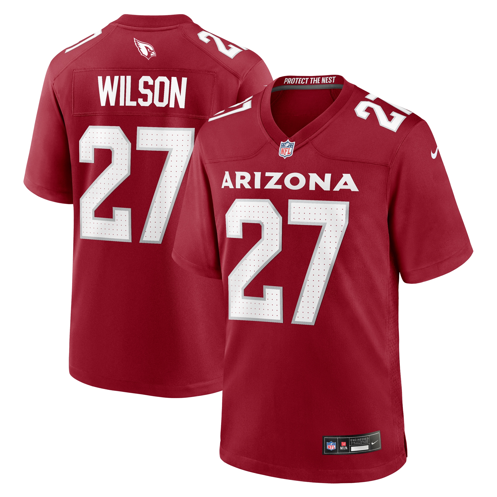 Men's Arizona Cardinals Divaad Wilson Cardinal Team Game Jersey Js8973