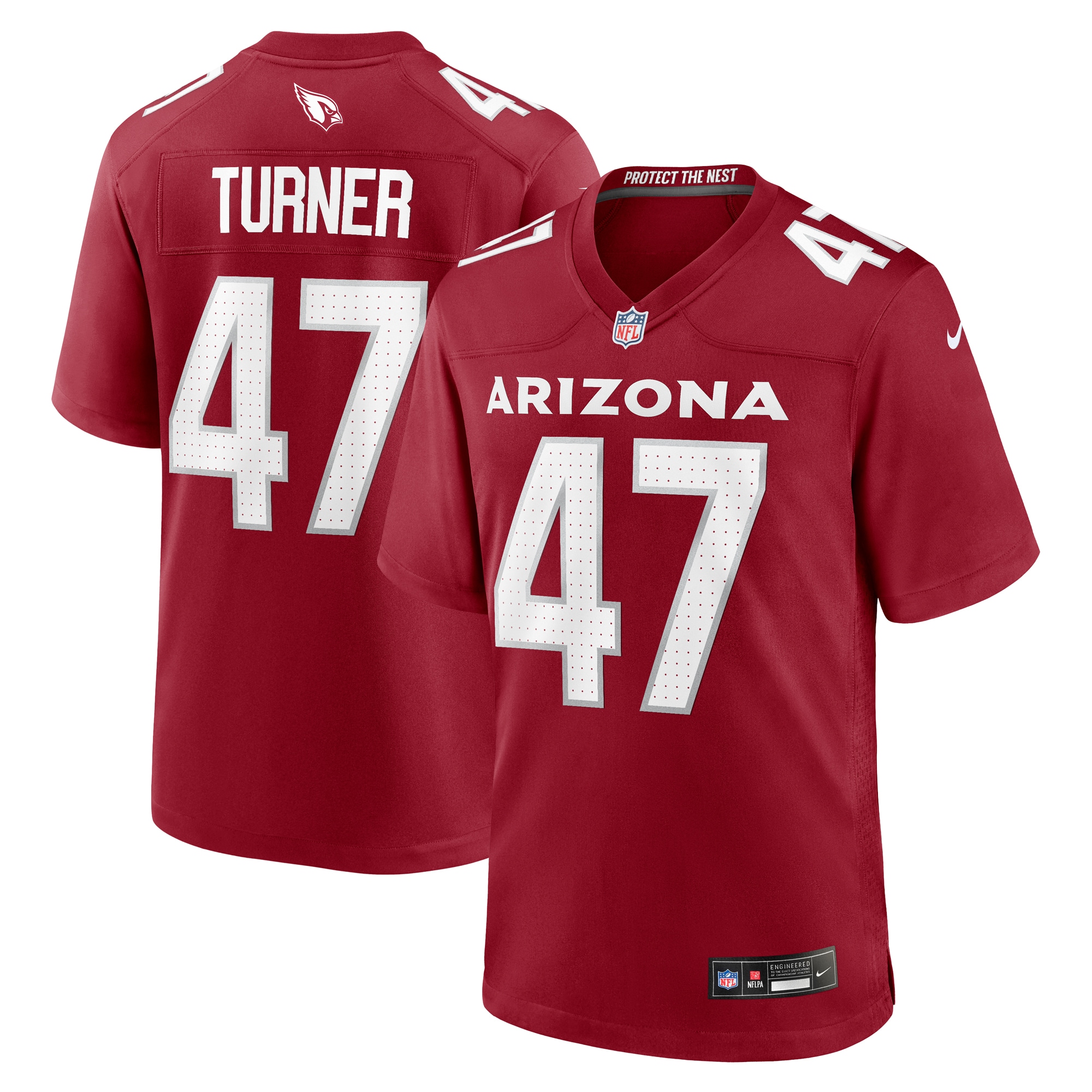 Men's Arizona Cardinals Ezekiel Turner Cardinal Team Game Jersey Js9118