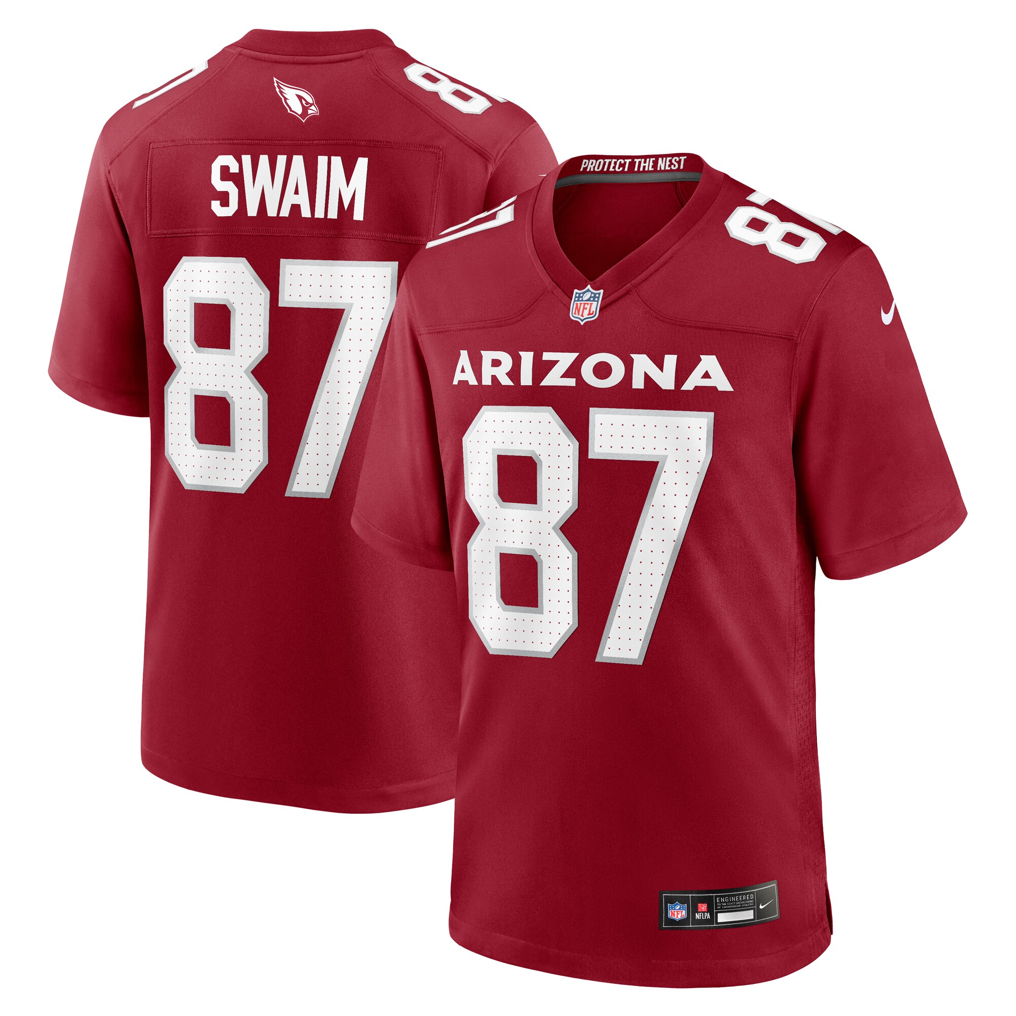 Men's Arizona Cardinals Geoff Swaim Cardinal Team Game Jersey Js1195