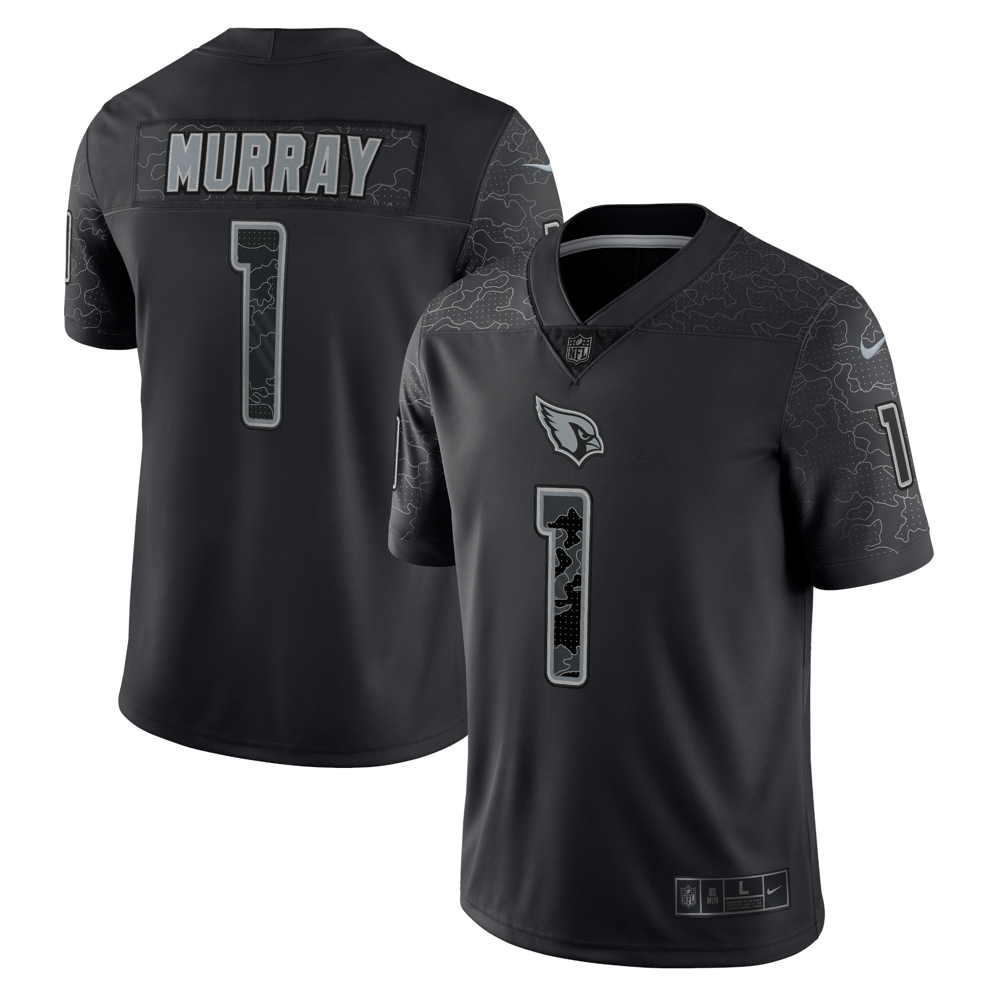 Men's Arizona Cardinals Kyler Murray Black Rflctv Limited Jersey Js9174