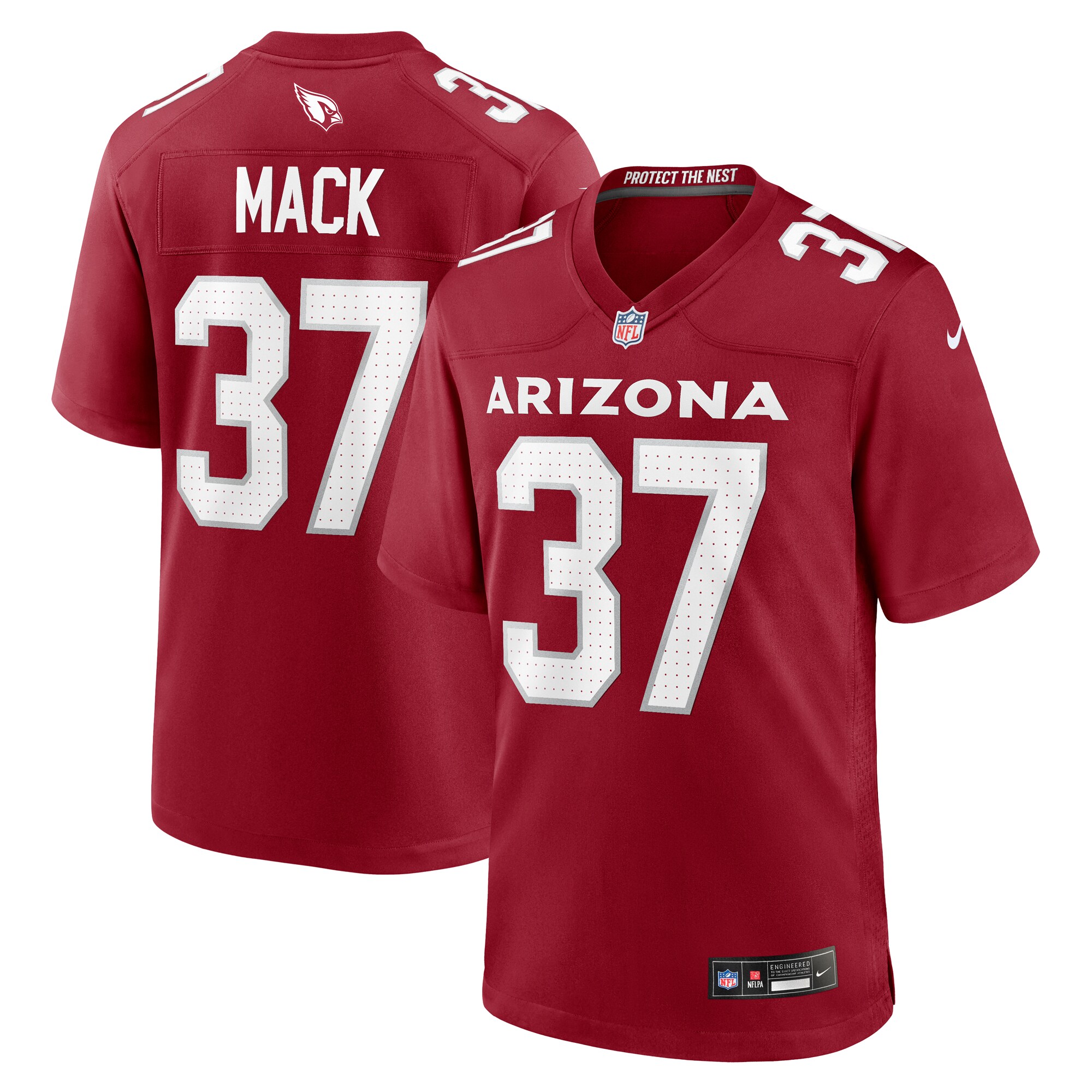 Men's Arizona Cardinals Marlon Mack Cardinal Team Game Jersey Js6398