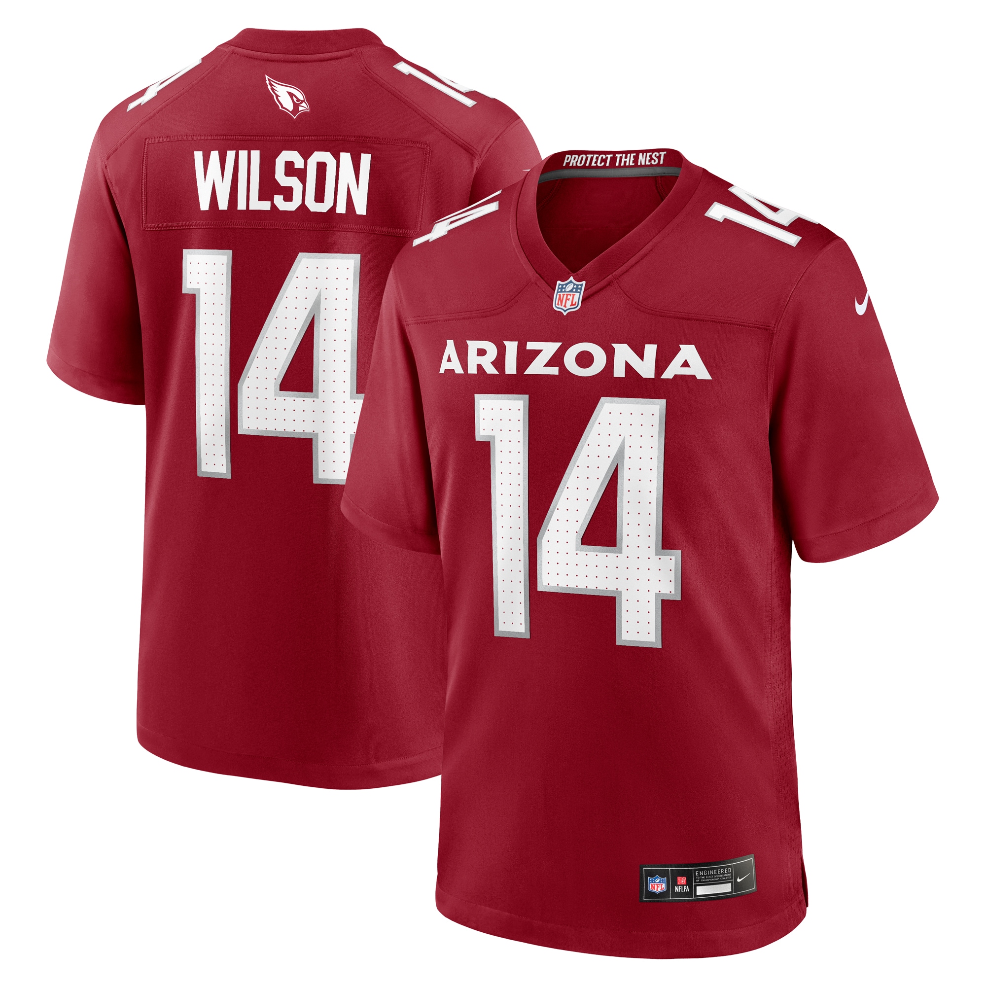 Men's Arizona Cardinals Michael Wilson Cardinal Team Game Jersey Js2505